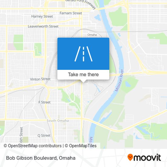Bob Gibson Boulevard map