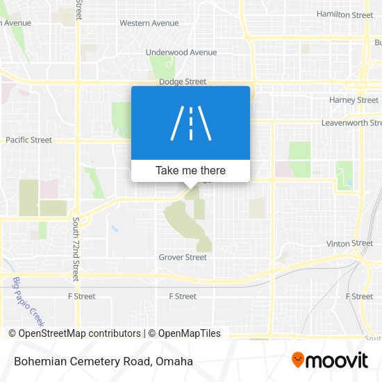 Mapa de Bohemian Cemetery Road