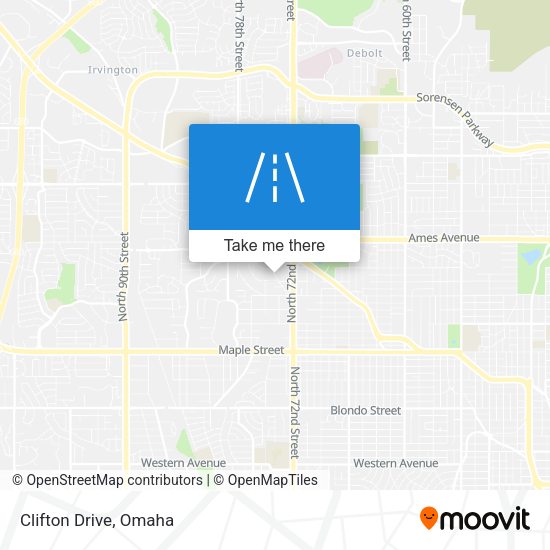 Mapa de Clifton Drive