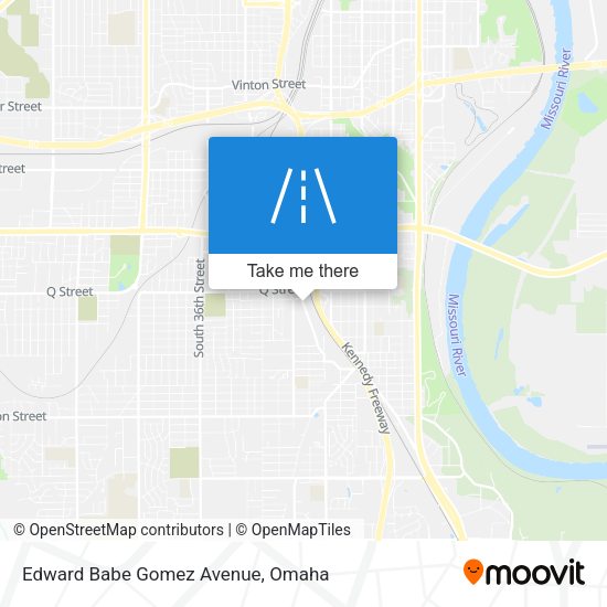 Mapa de Edward Babe Gomez Avenue