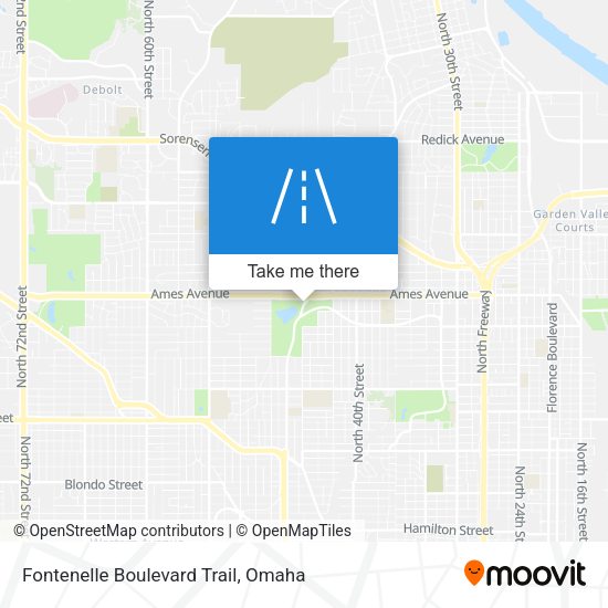 Fontenelle Boulevard Trail map