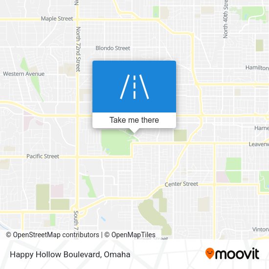 Happy Hollow Boulevard map