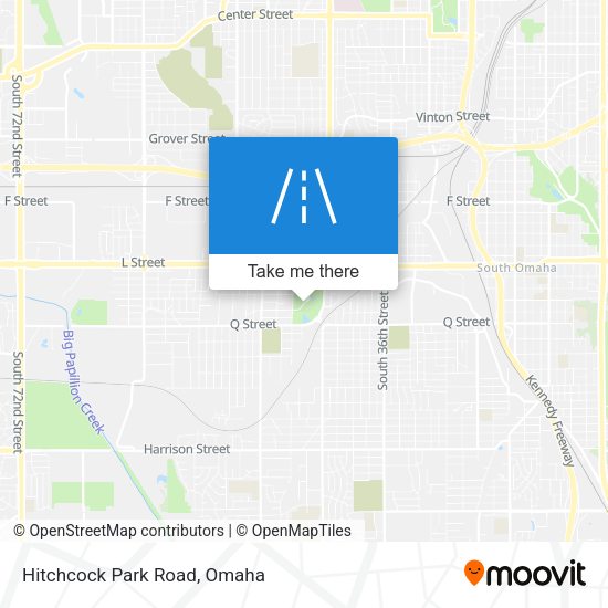 Hitchcock Park Road map