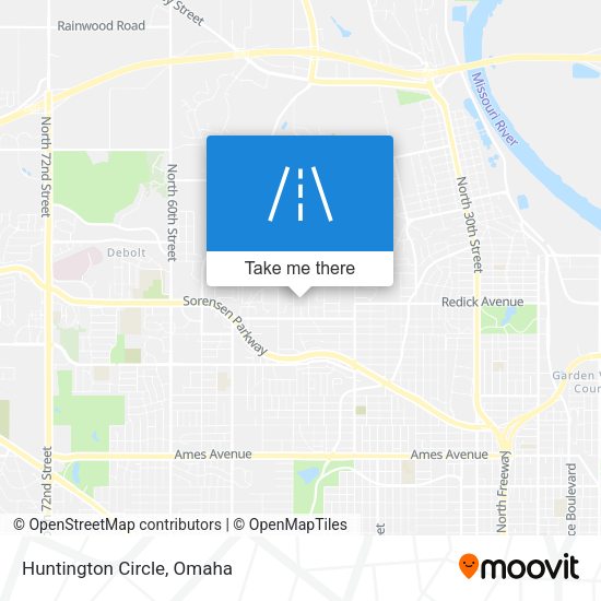 Mapa de Huntington Circle