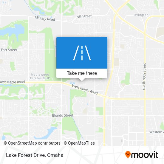 Lake Forest Drive map