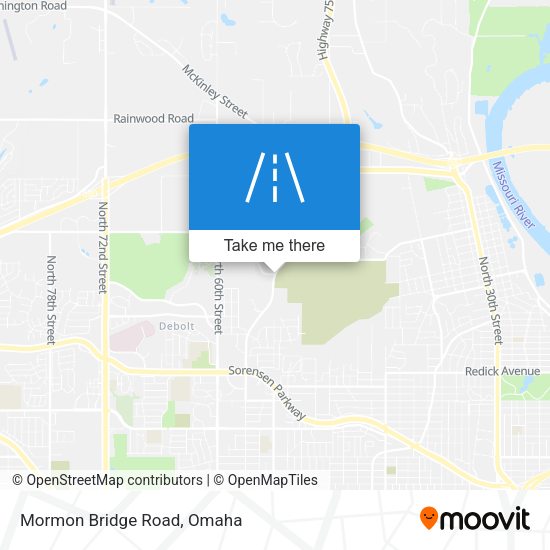 Mapa de Mormon Bridge Road