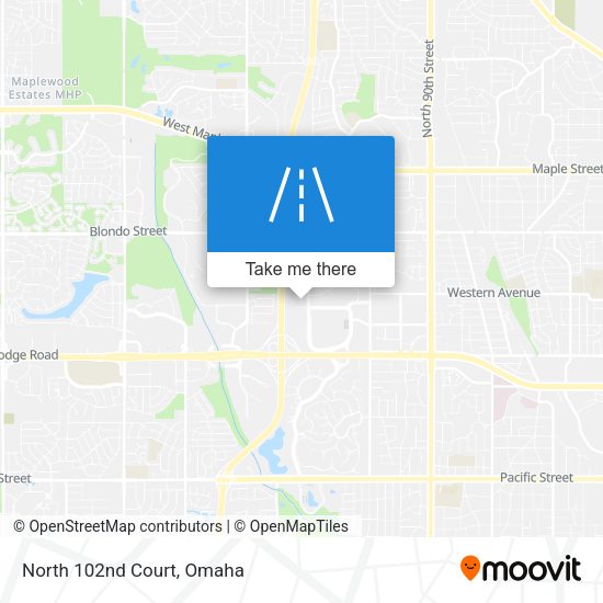 Mapa de North 102nd Court