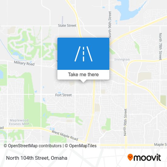 Mapa de North 104th Street