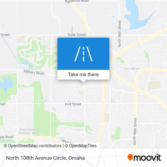 North 108th Avenue Circle map