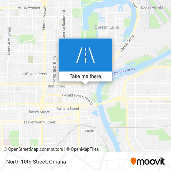 Mapa de North 10th Street