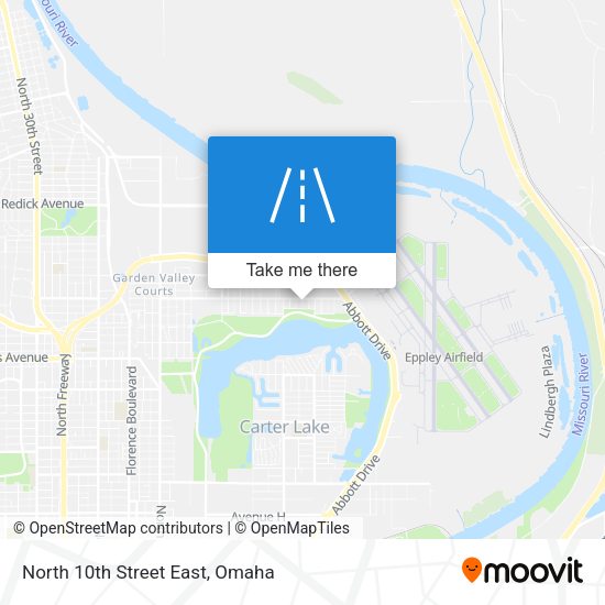 North 10th Street East map
