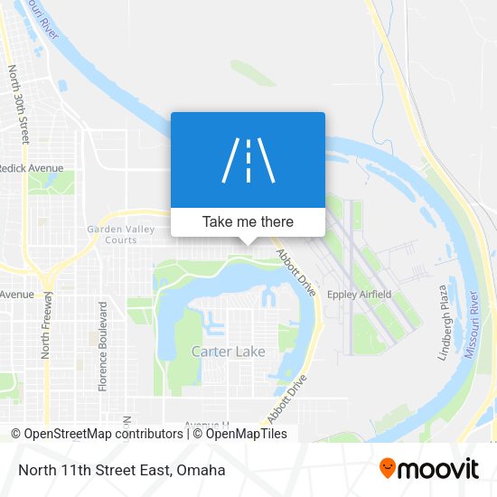 Mapa de North 11th Street East