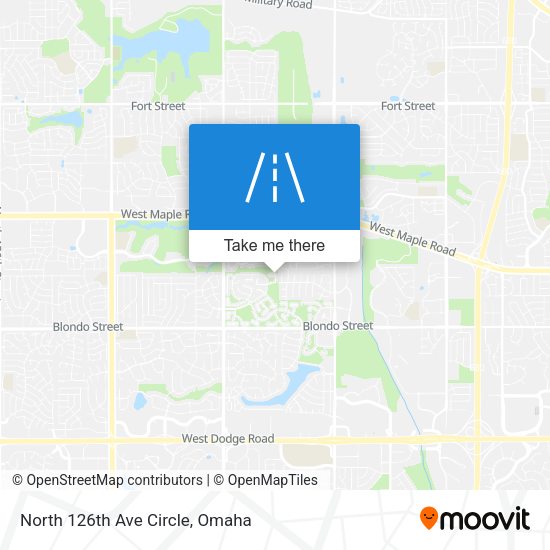 North 126th Ave Circle map