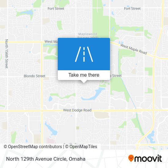 North 129th Avenue Circle map