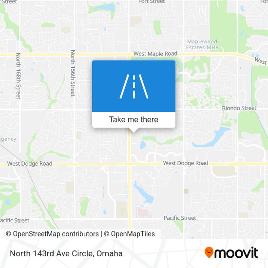 North 143rd Ave Circle map