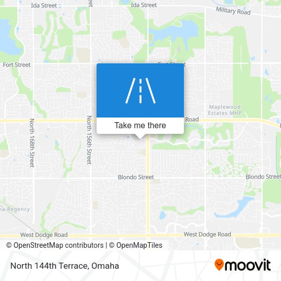 Mapa de North 144th Terrace