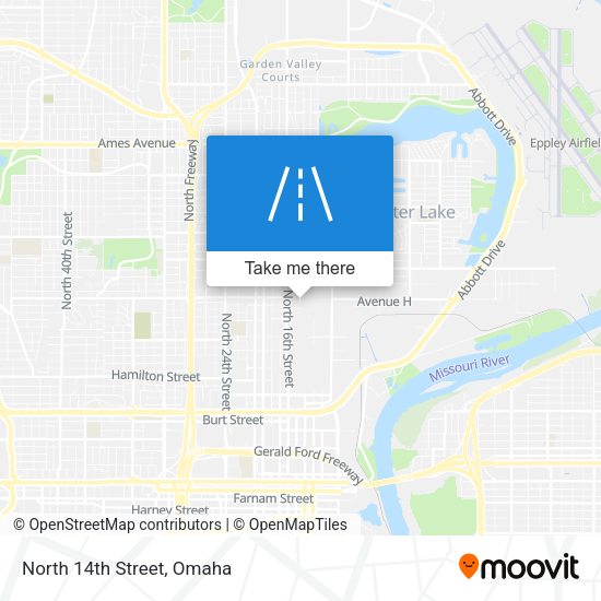 Mapa de North 14th Street