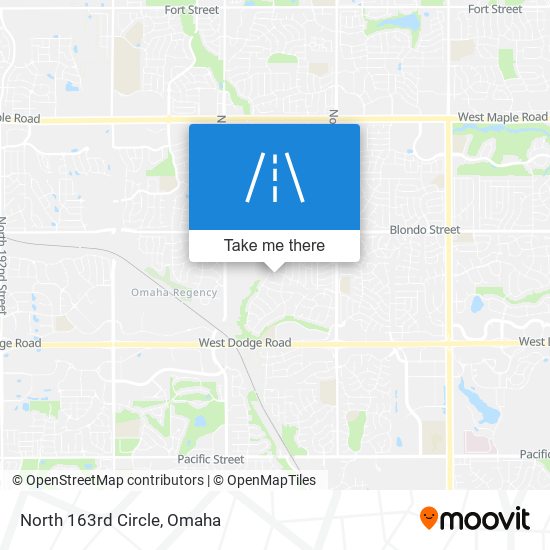 North 163rd Circle map