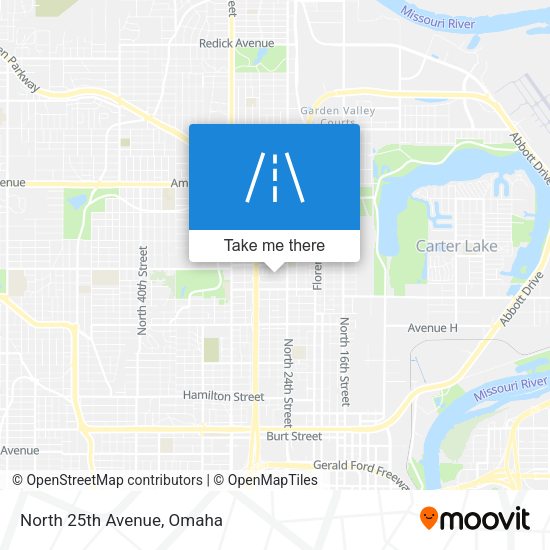 Mapa de North 25th Avenue