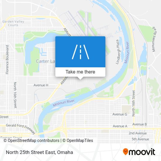 Mapa de North 25th Street East