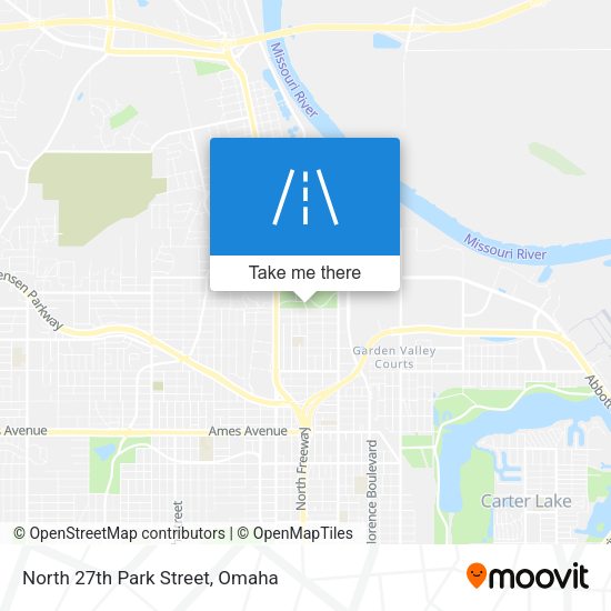 Mapa de North 27th Park Street
