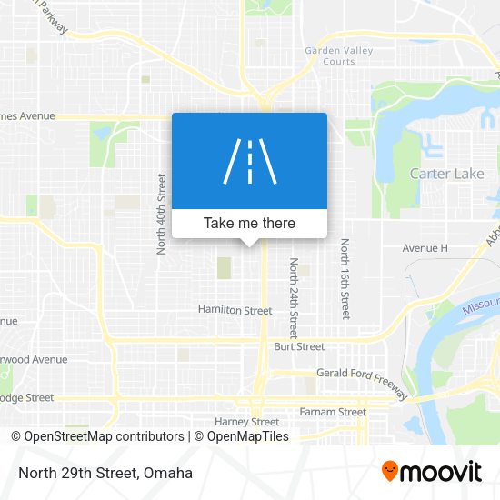 Mapa de North 29th Street