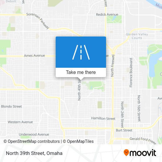 Mapa de North 39th Street