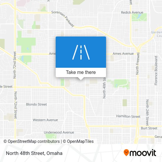 Mapa de North 48th Street