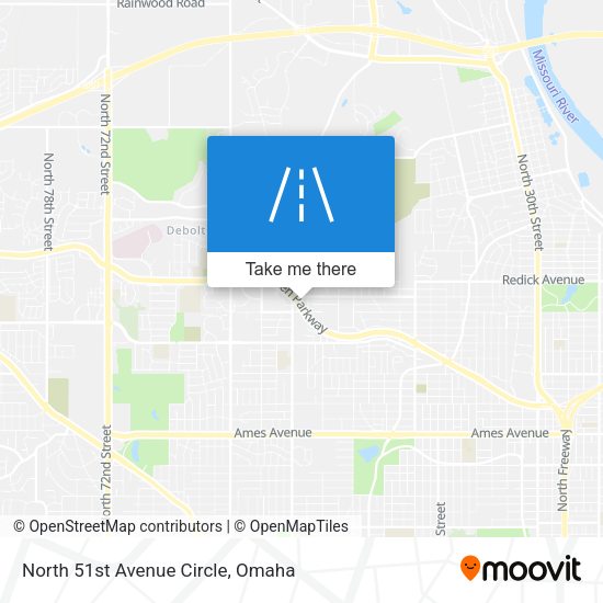 North 51st Avenue Circle map