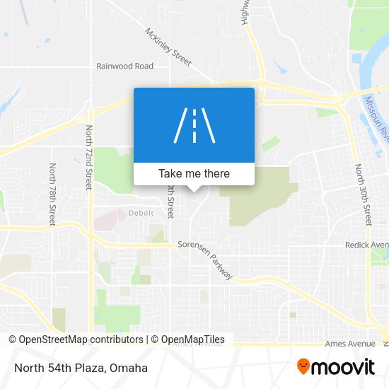 Mapa de North 54th Plaza