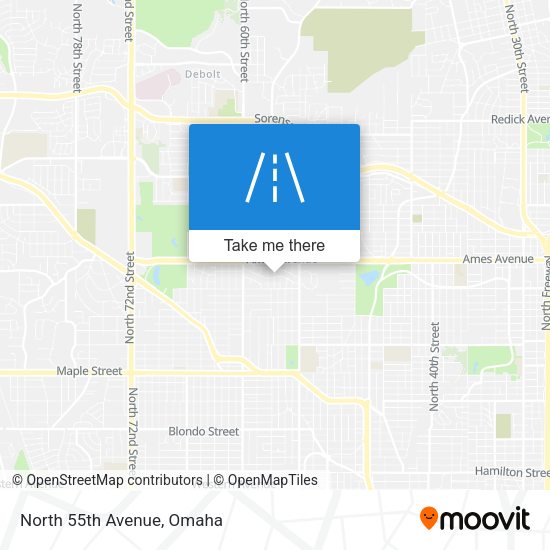 Mapa de North 55th Avenue
