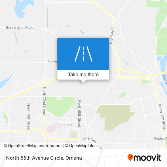 North 56th Avenue Circle map