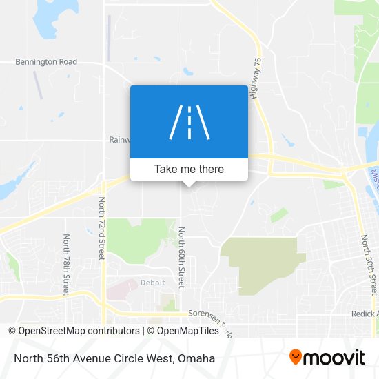 Mapa de North 56th Avenue Circle West