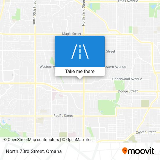 North 73rd Street map