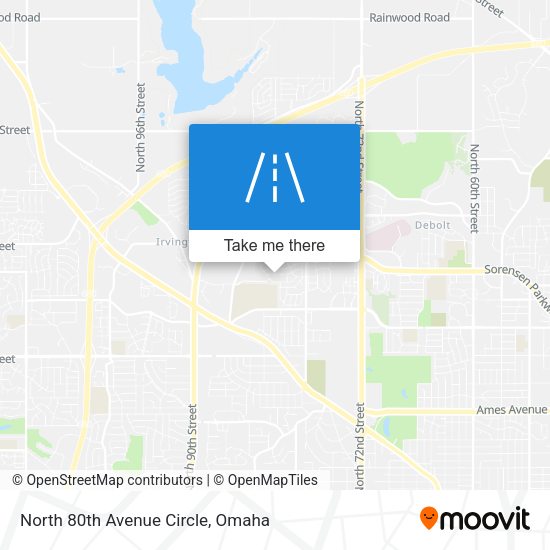 North 80th Avenue Circle map