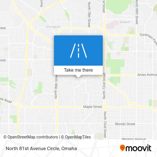 North 81st Avenue Circle map