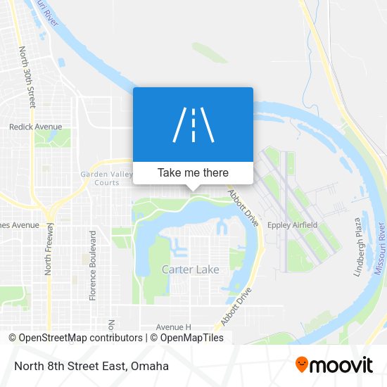 North 8th Street East map