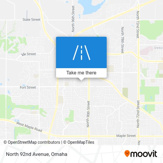 Mapa de North 92nd Avenue