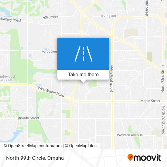 North 99th Circle map