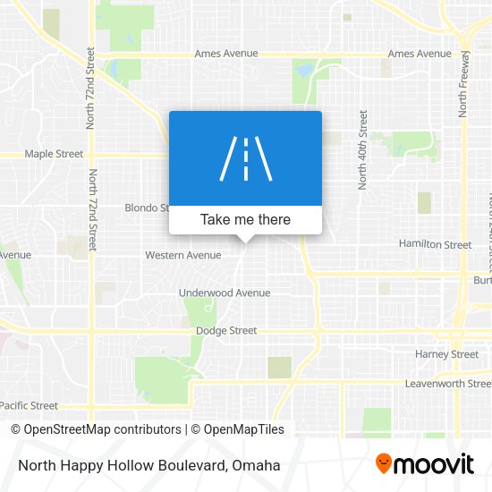 Mapa de North Happy Hollow Boulevard
