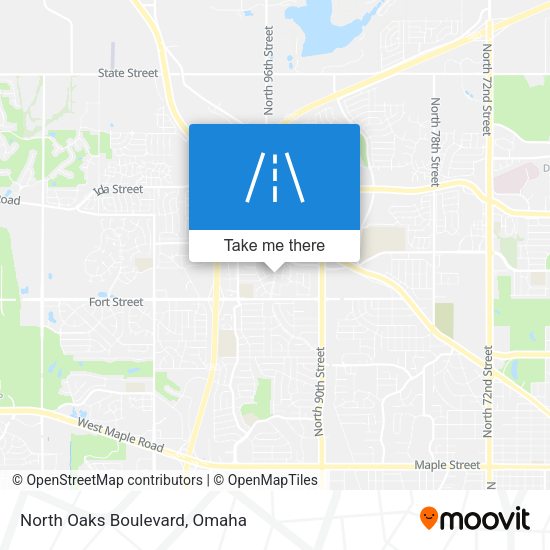 North Oaks Boulevard map