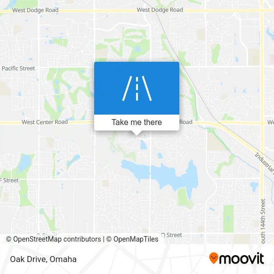 Oak Drive map