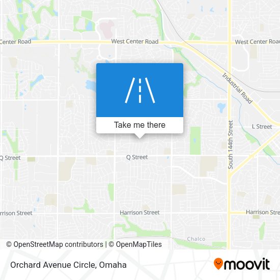 Orchard Avenue Circle map