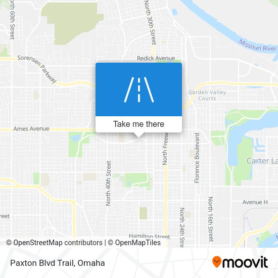 Mapa de Paxton Blvd Trail