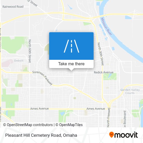 Mapa de Pleasant Hill Cemetery Road