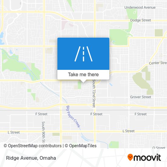 Mapa de Ridge Avenue