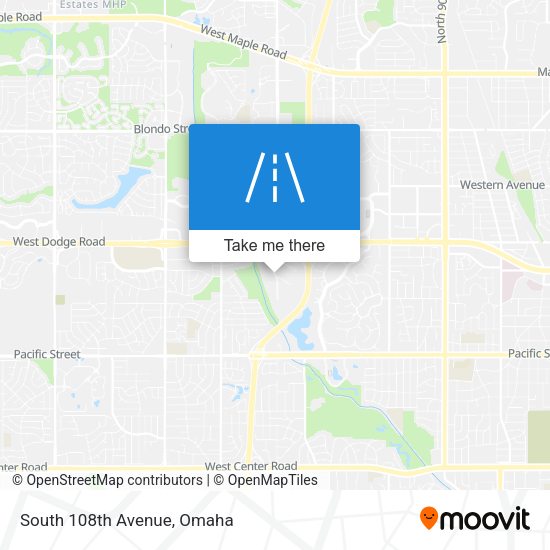 South 108th Avenue map