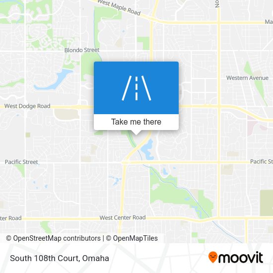 South 108th Court map