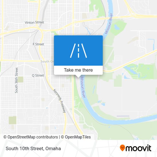 Mapa de South 10th Street