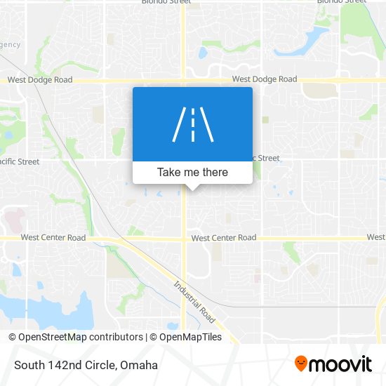 South 142nd Circle map